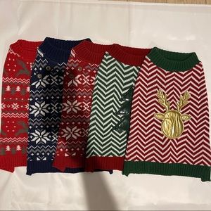 Set of 5 sweaters for medium dogs - brand new